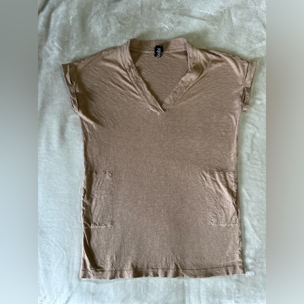 Bobi Dalman V Neck Shirt Dress